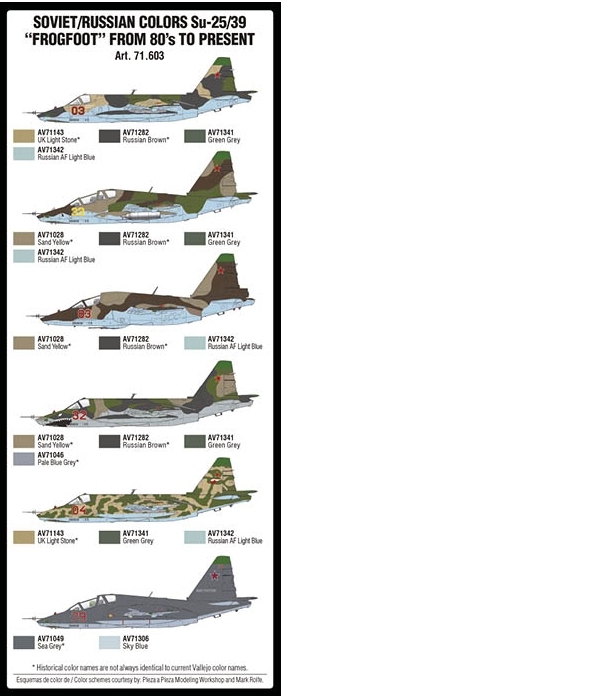 71.603 - Soviet/Russian Su-25/39 Frogfoot 1980's On