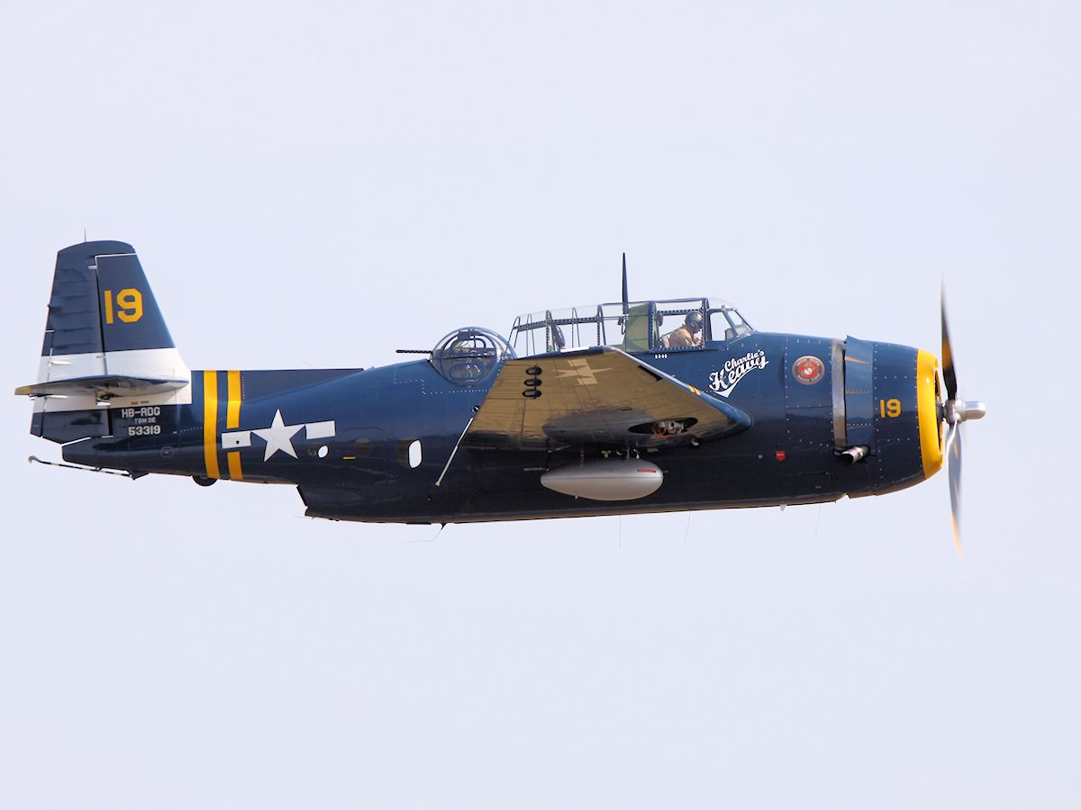 Grumman TBM-3A Avenger, Duxford 2013 - pic by Nigel Key