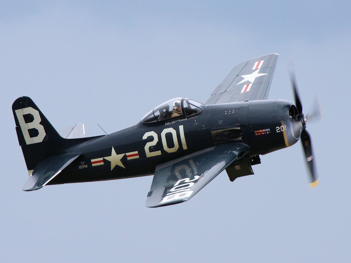Grumman F8F-2P 'Bearcat', Duxford 2011 - pic by Nigel Key