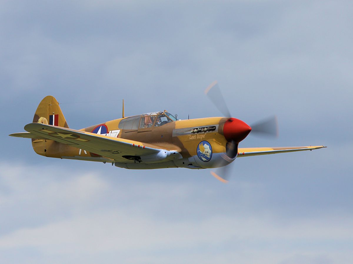 Curtiss Warhawk P40F, Duxford 2012 - pic by Nigel Key