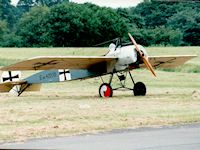 Fokker Eindecker E.III replica, Cosford 1993 - pic by Dave Key