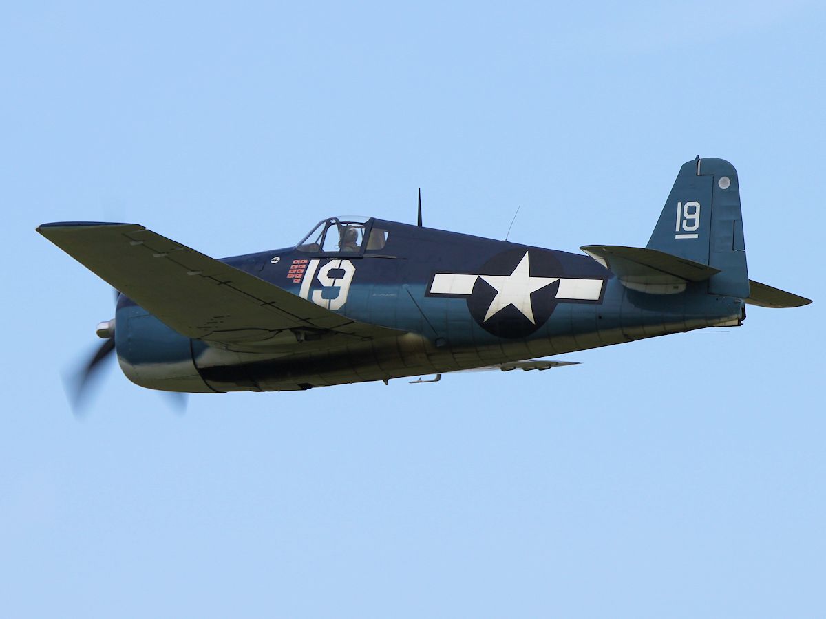 Grumman F6F 'Hellcat', Duxford 2014 - pic by Nigel Key