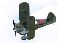 Polikarpov I-15, Duxford 2007 - pic by Dave Key