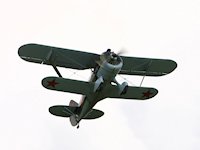 Polikarpov I-15, Duxford 2007 - pic by Dave Key