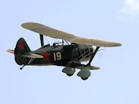 Polikarpov I-15, Duxford 2007 - pic by Dave Key