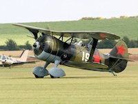 Polikarpov I-15, Duxford 2007 - pic by Dave Key