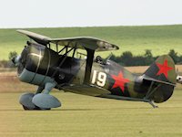 Polikarpov I-15, Duxford 2007 - pic by Dave Key
