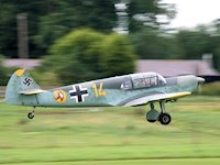 Messerschmitt BF108, Old Warden 2008 - pic by Nigel Key