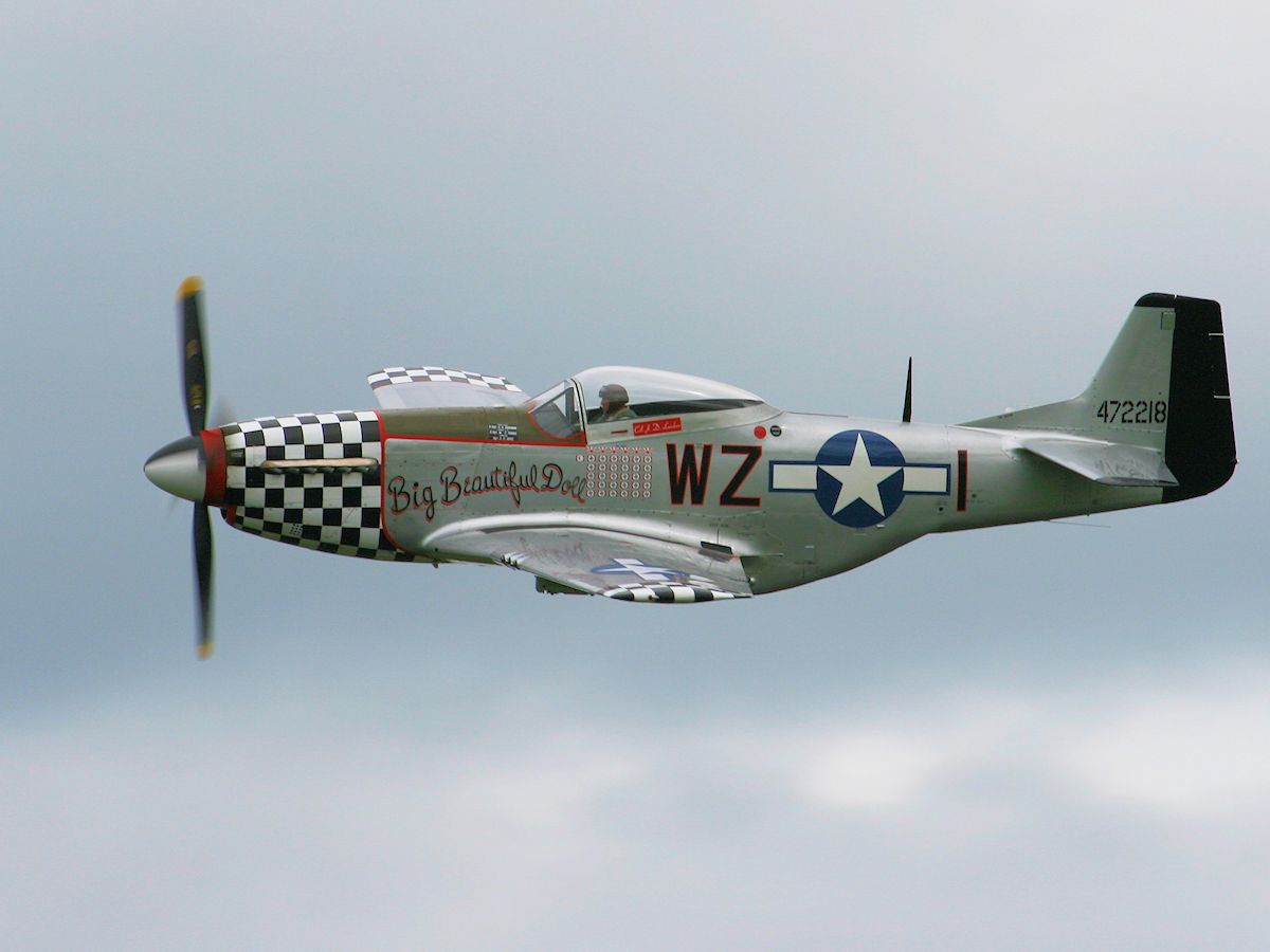 472218 'Big Beautifull Doll' - North American P-51D Mustang, Abingdon 2009 - pic by Nigel Key