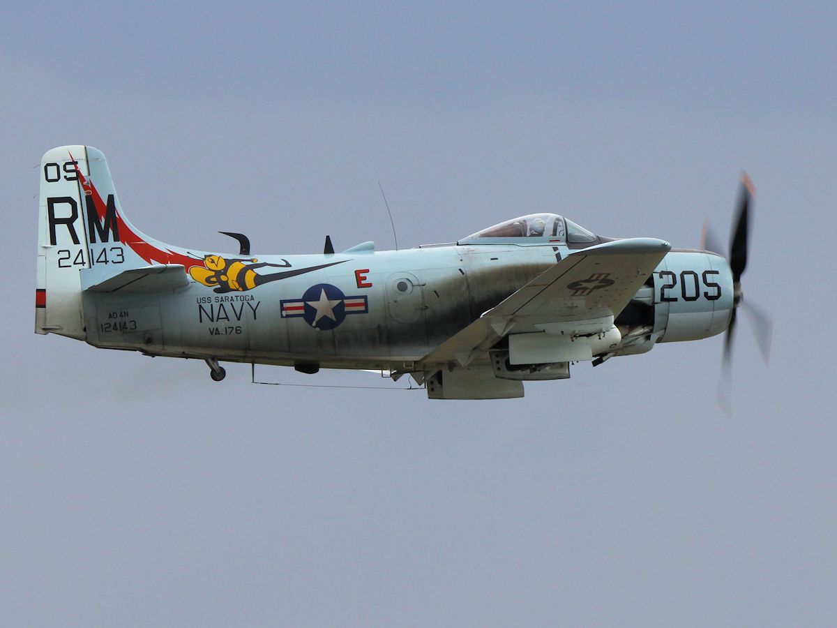 Douglas A-1 'Skyraider', Duxford 2011 - pic by Nigel Key