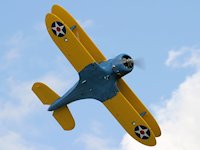 Beech Model 17 'Staggerwing', Duxford 2009 - pic by Dave Key