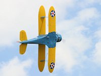 Beech Model 17 'Staggerwing', Duxford 2009 - pic by Dave Key