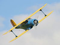 Beech Model 17 'Staggerwing', Duxford 2009 - pic by Dave Key