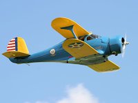 Beech Model 17 'Staggerwing', Duxford 2009 - pic by Dave Key