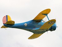Beech Model 17 'Staggerwing', Duxford 2009 - pic by Dave Key