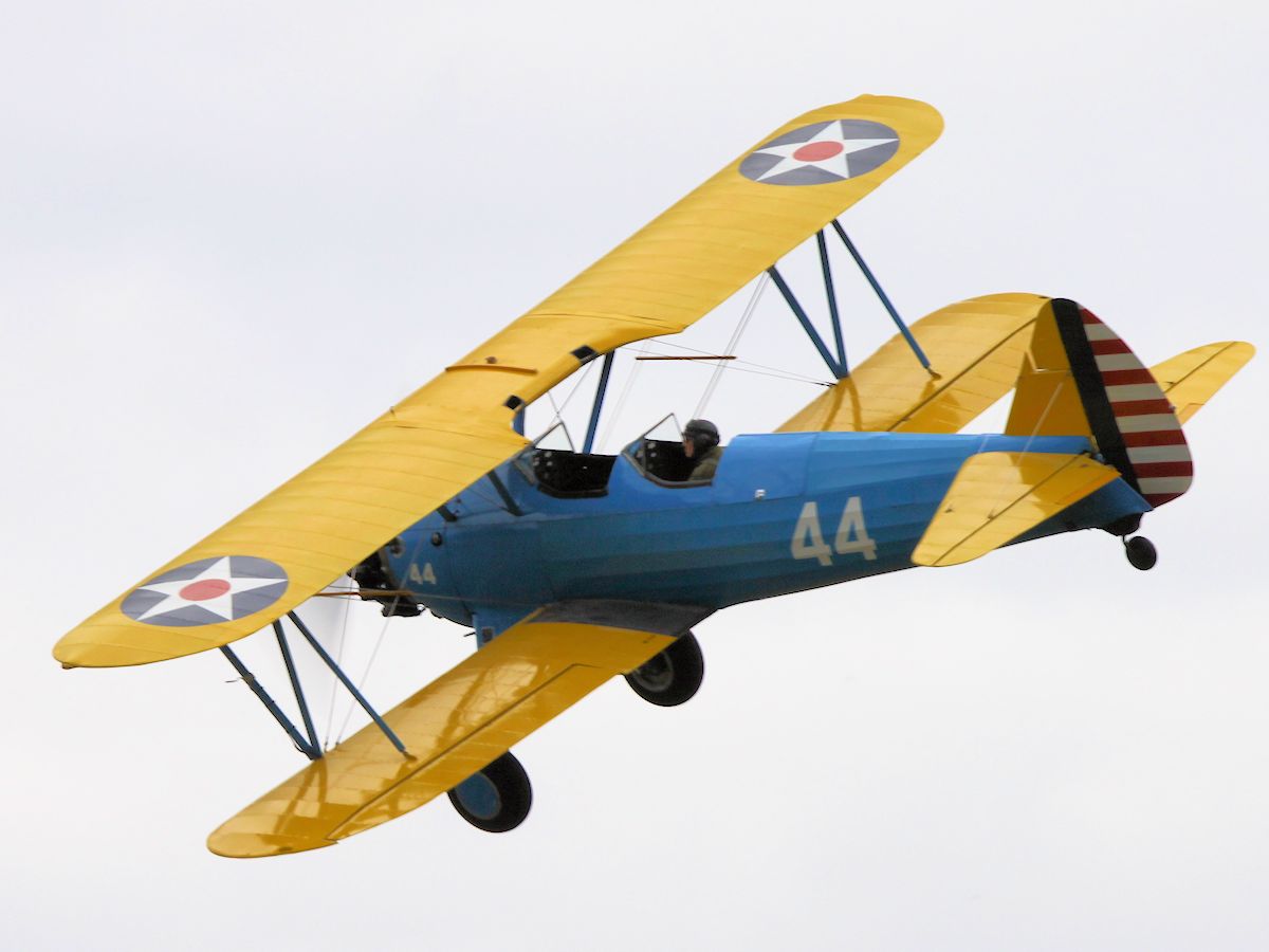 Boeing Model 75 'Stearman', Old Warden 2010 - pic by Nigel Key